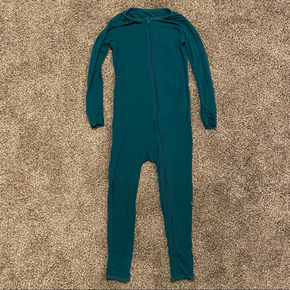 Kicker Pants Coverall Pajamas Zip Up Kids Size 5